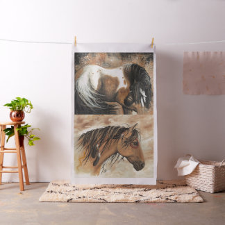 Tecido Painel de Cavalos Majestosos por Bihrle