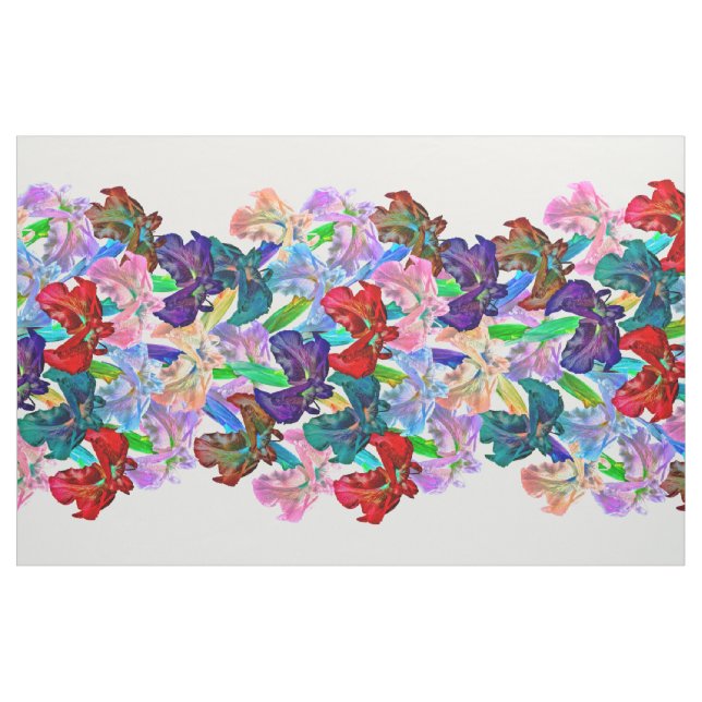 Tecido Painel Grande Iris Brilhante (Jarda)