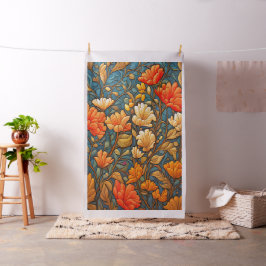 Tecido Painel Inclinado Floral Cheater no Estilo William 