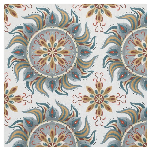 Tecido Painterly Boho Mandala (Modelo)