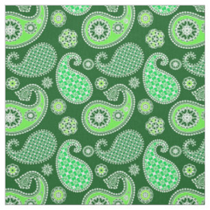 Tecido Paisley, Emerald e Jade Green