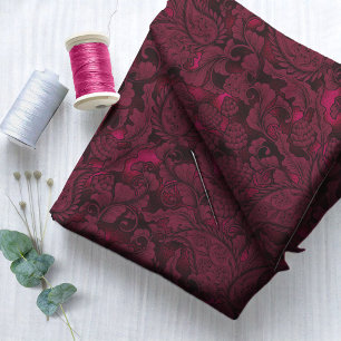 Tecido Paisley Garden Floral Burgundy ID750