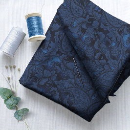 Tecido Paisley Garden Floral Marinho Blue ID750