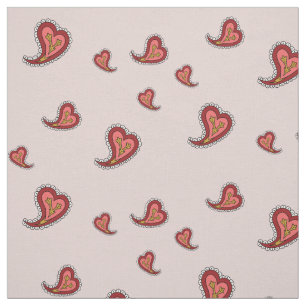 Tecido Paisley Heart