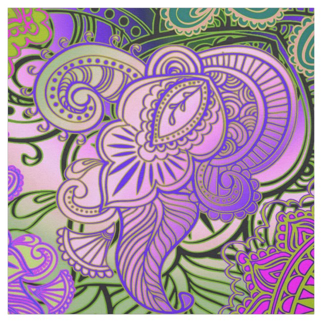 Tecido Paisley Mosaic Pattern II + suas ideias (Modelo)