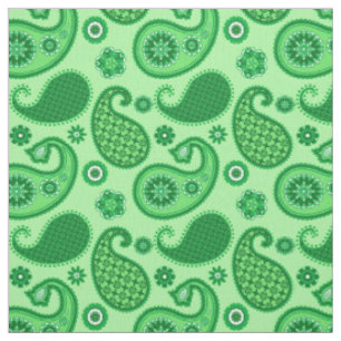 Tecido Paisley Pattern, Jade e Emerald Green