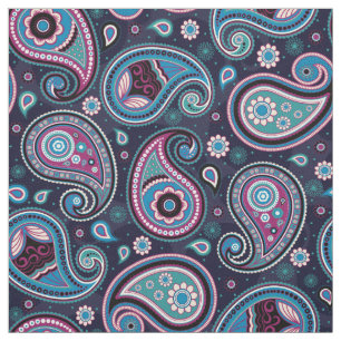 Tecido Paisley Standard Teal Blue