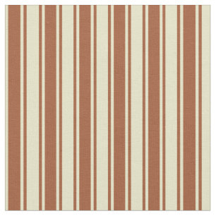 Tecido Pale Goldenrod e Siena Lines/Stripes Padrão