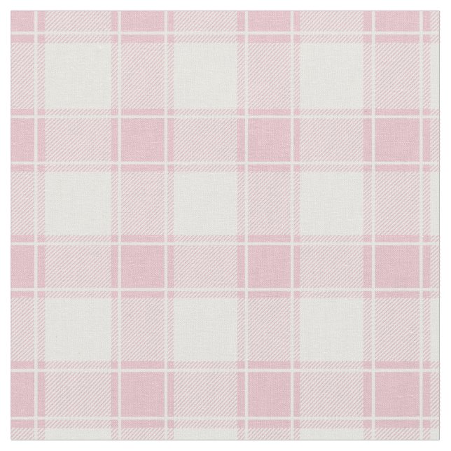 Tecido Pale Pink & White Buffalo Plaid (Detalhe)