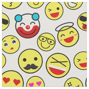 Tecido palhaço engraçado emojis
