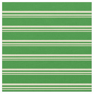 Tecido Pálida Goldenrod e Linhas Verde Coloridas da Flore