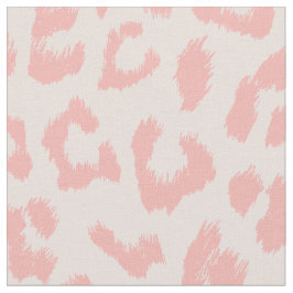 Tecido Pálido cora o impressão cor-de-rosa do leopardo