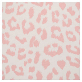 Tecido Pálido cora o impressão cor-de-rosa do leopardo