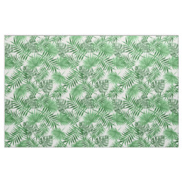 Tecido Palma Verde tropical deixa padrão de verão