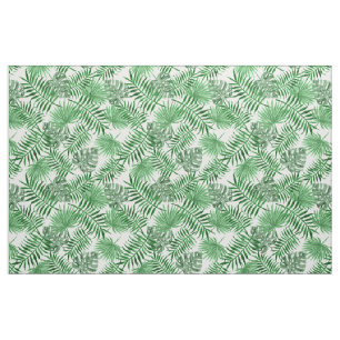 Tecido Palma Verde tropical deixa padrão de verão