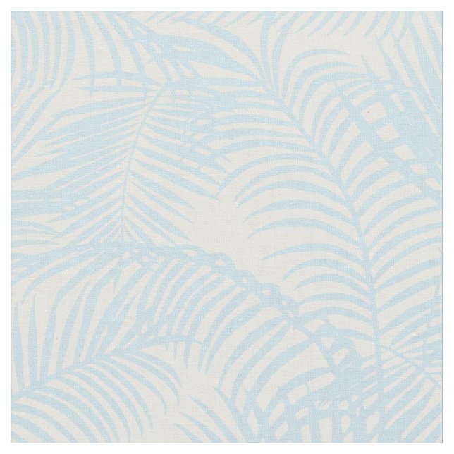 Tecido Palmeira tropical moderna simples dos azuis bebés (Detalhe)
