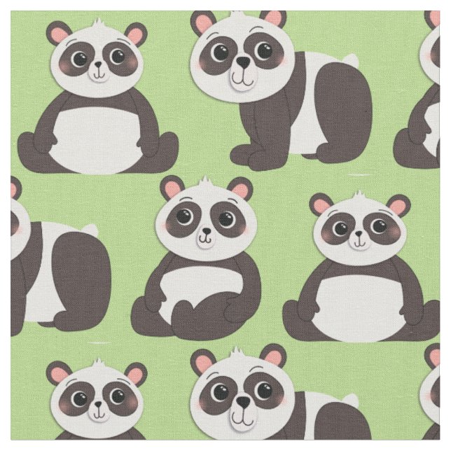 Tecido Panda Bears Cuecas (Detalhe)