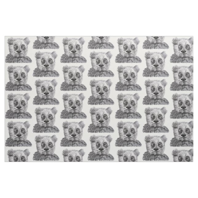 Tecido Panda Drawing Pima Cotton (54" de largura) (Fat Quarter)