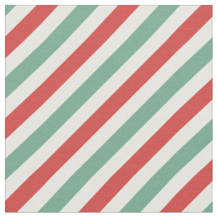 Tecido Panela de Natal do Retro Candy Strips Vermelho Ver