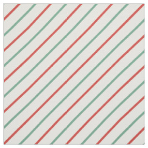 Tecido Panela de Natal do Retro Candy Strips Vermelho Ver