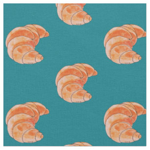 Tecido pão croissant castanho
