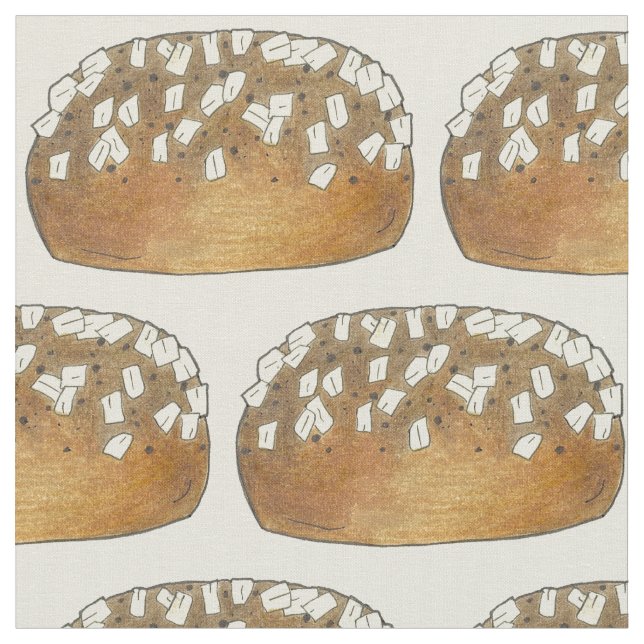 Tecido Pão Roll Oat Bun Boulangerie Babajulando Comida (Detalhe)