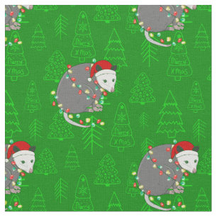 Tecido papai noel de natal alegre