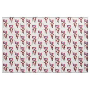 Tecido Papai Noel Vem Ao Arkansas