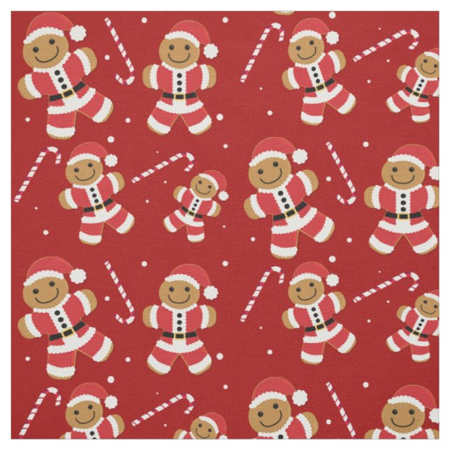 Tecido Papais noeis de gengibre bonito Natal (Modelo)
