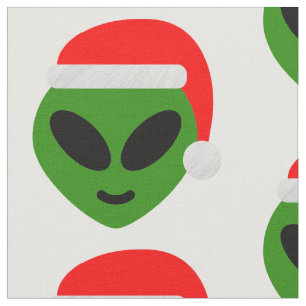 Tecido papais noeis verdes alienígena emoji