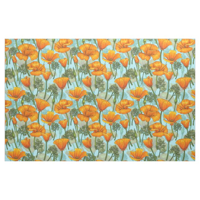 Tecido papoila da Califórnia (Fat Quarter)