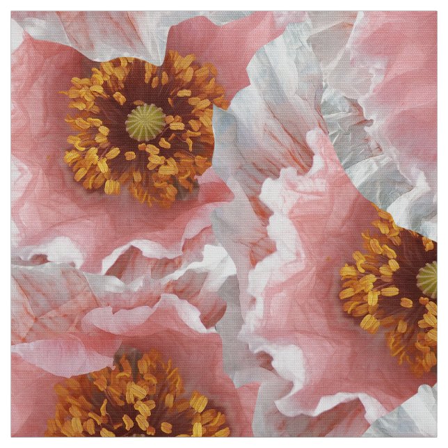 Tecido papoila rosa (Modelo)