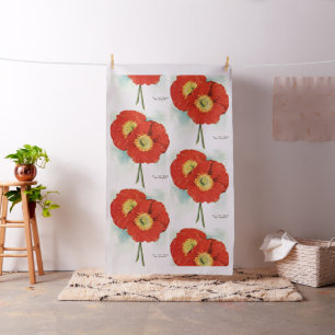 Tecido Papoilas lindos: ilustração 1940