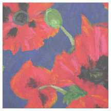 Papoilas orientais vermelhas e pretas brilhantes