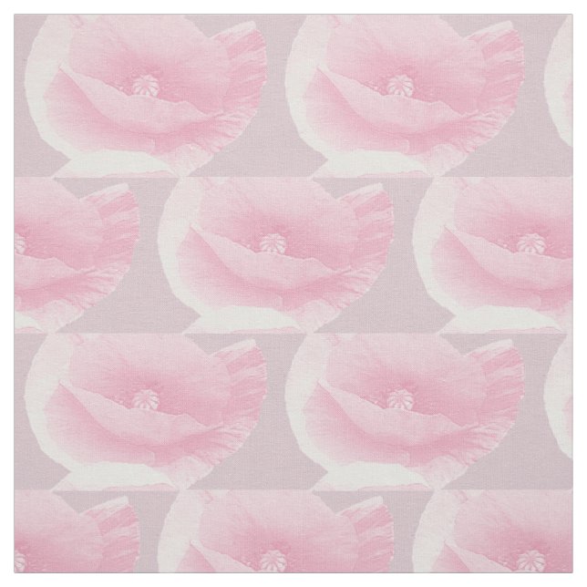 Tecido papoulas rosa. (Modelo)