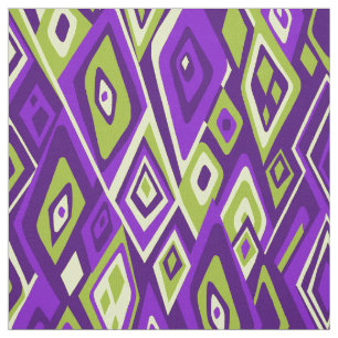 Tecido Para fora abstrato psicadélico retro distante
