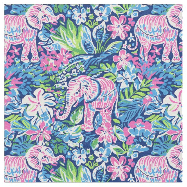 Tecido Parada do Jardim Elefante (Detalhe)