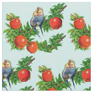 Tecido parakeets no amor