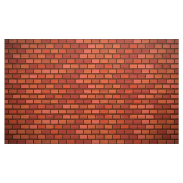 Tecido Parede de tijolo vermelho (Jarda)
