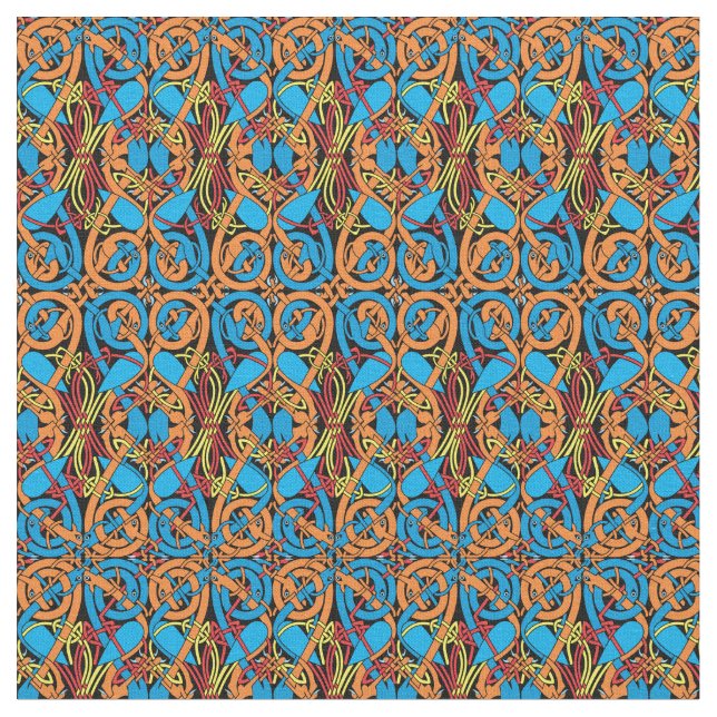 Tecido Parentesco Celtic Knot Lindisfarne (Detalhe)