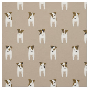 Tecido Parson Jack Russell Terriers Cães bonitinhos de qu