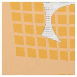 Tecido Pássaro Funny Laranja Branco Verificado Padrão