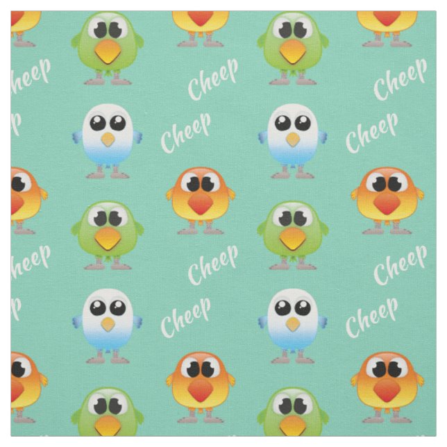 Tecido Pássaros do Cheep do Cheep para crianças (Modelo)