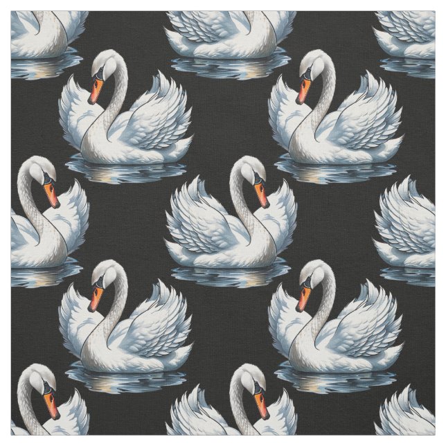 Tecido Pássaros do Cisne - Design (Modelo)