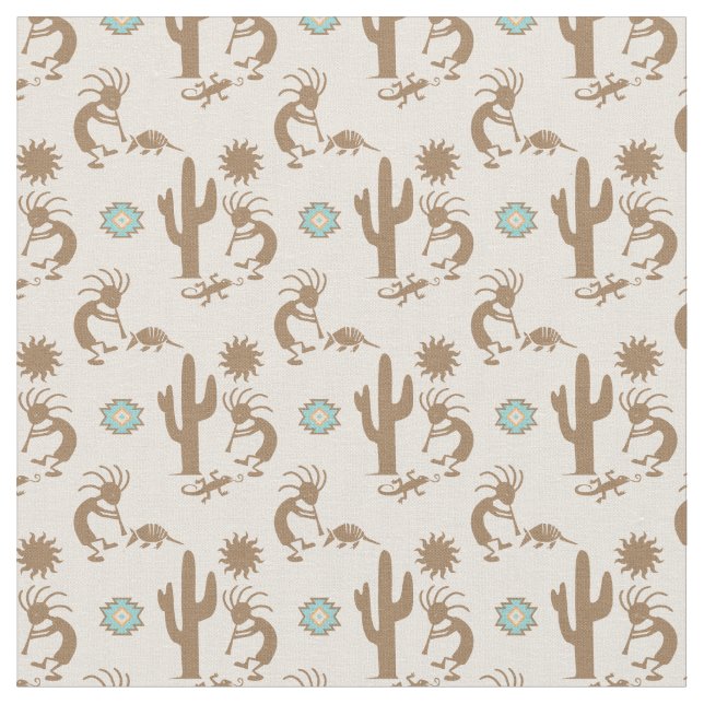 Tecido Pastéis Suaves do Sudoeste Rosa Corado Pequena Imp (Detalhe)