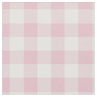 Tecido Pastel Pink & White Plaid Gingham