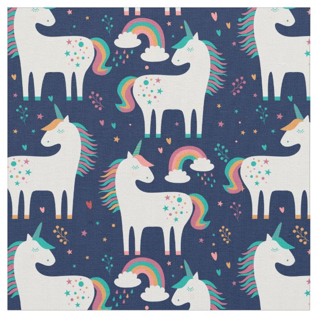 Tecido Pastel Unicorns e Rainbows (Detalhe)