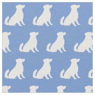 Tecido Pastor australiano Silhouette Light Blue