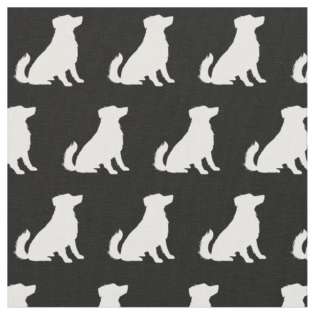 Tecido Pastor australiano Silhouette Pet Aussie (Detalhe)