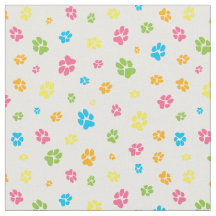 Pata de Cachorro Bonita Imprime Pistas Coloridas P